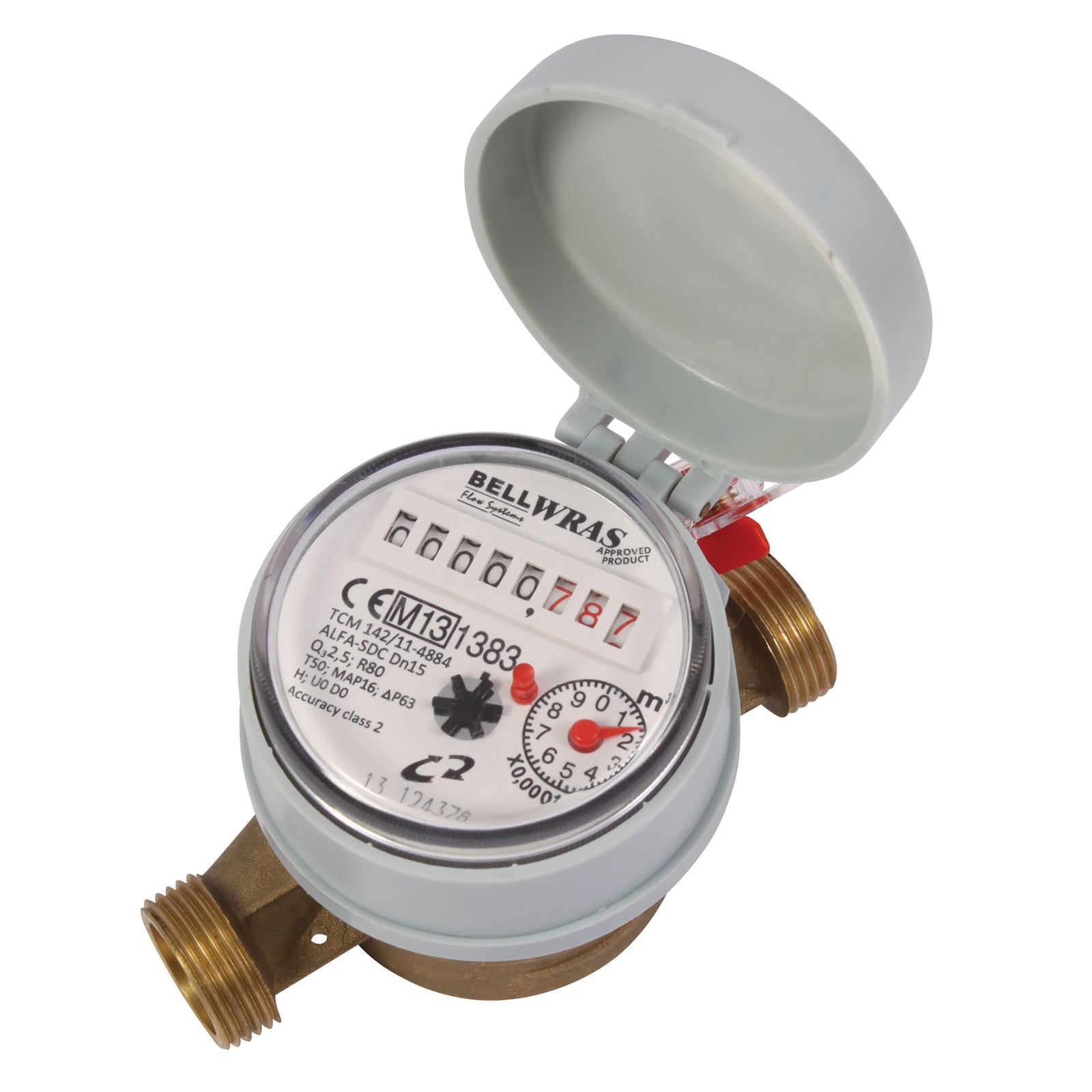 FT Pro WATERC2.5D - 2.5L Cold Water Meter Super Dry Dial