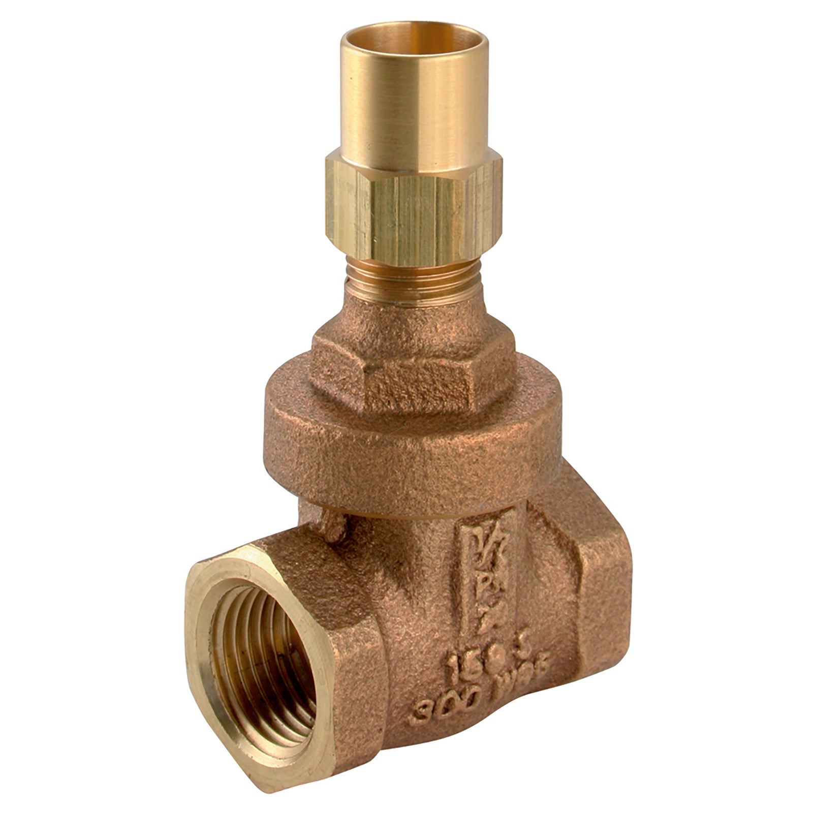 FT Pro GVBZ375LS-12 - 1/2" BSPT Fxf Bz Gate Valve Lockshield