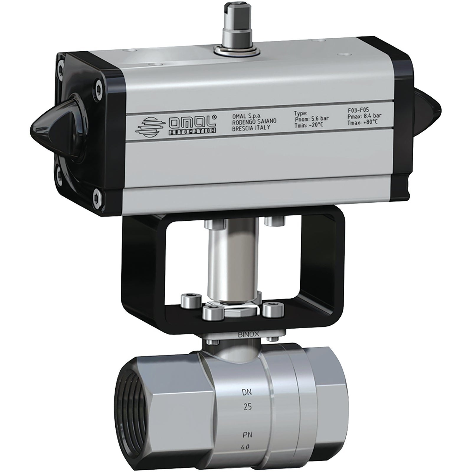 Omal D400H009 - 2" BSP Double Acting Ball Valve St/St