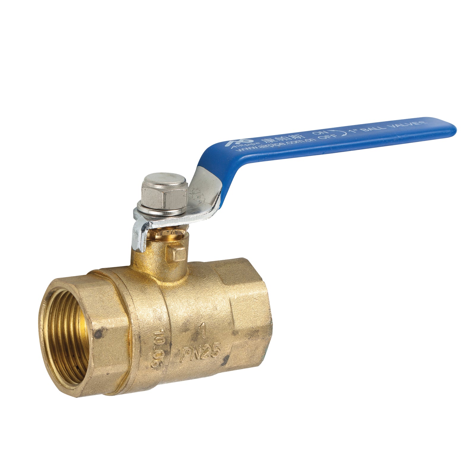 AIRpipe 2009 2073 00 2073 00 1" Female Brass Ball Valve