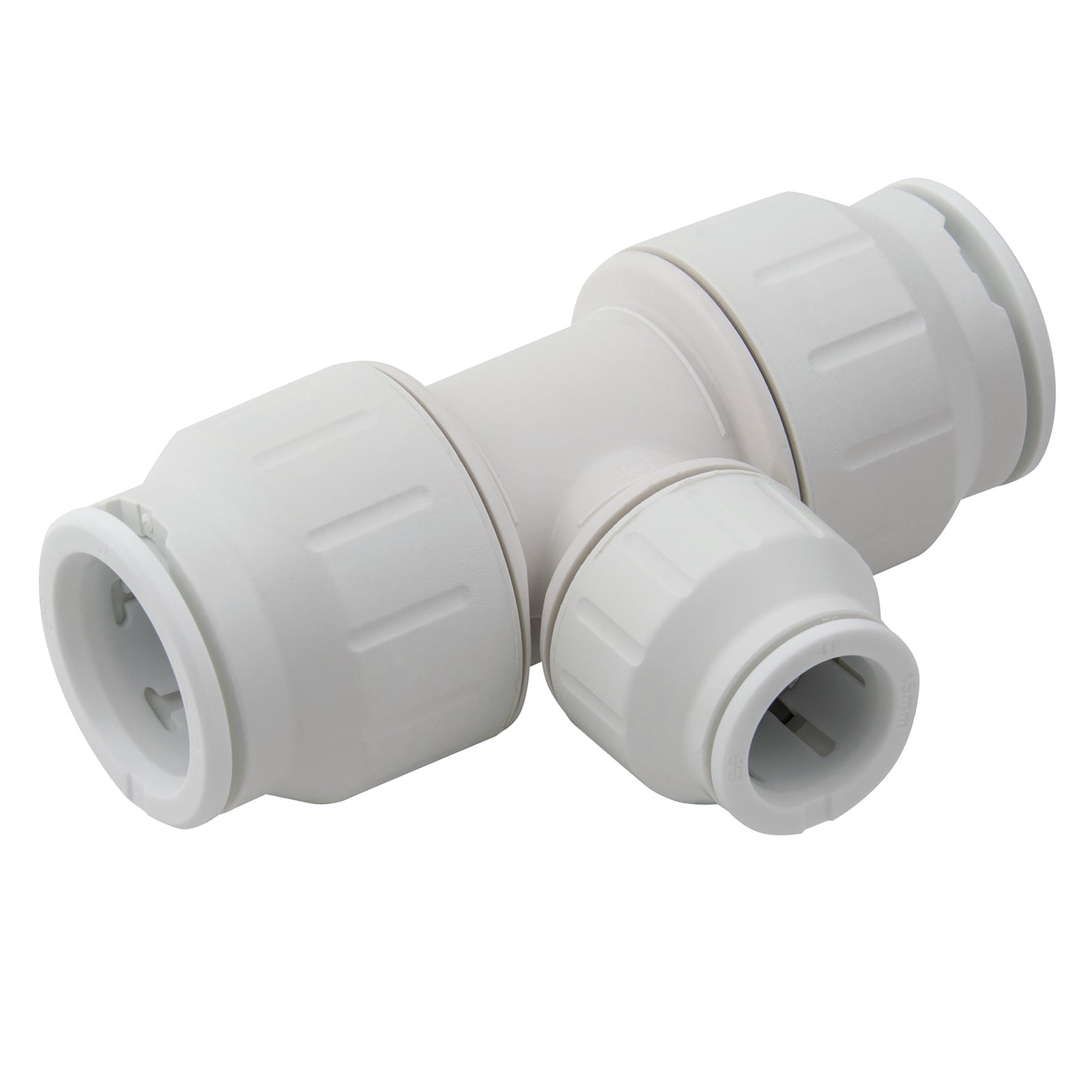 John Guest PEM3015BW - 15mm OD X 10mm OD Tee