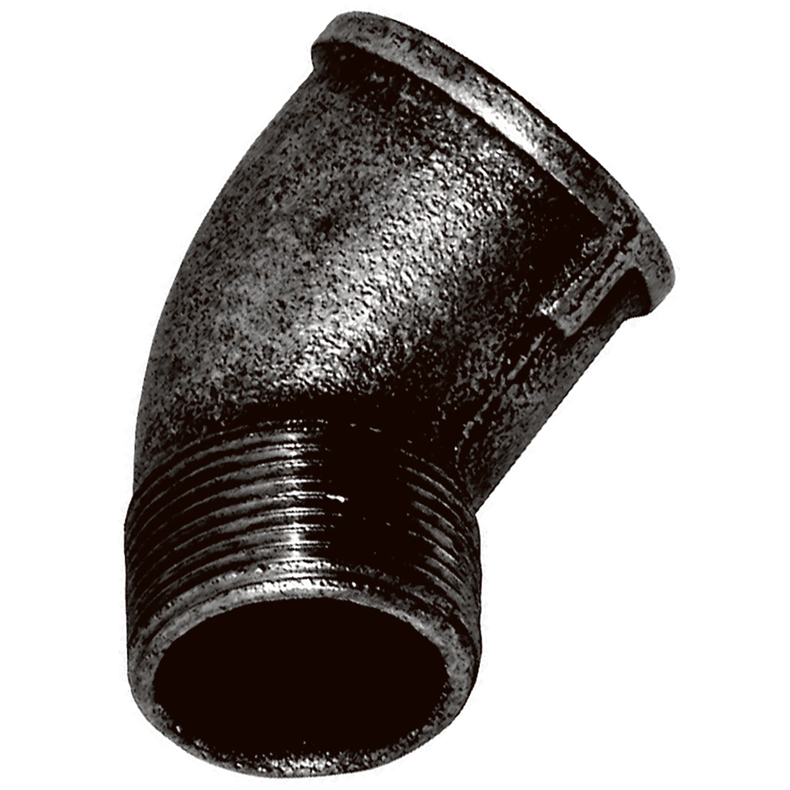 Crane C156-1N - 1" BSPT M/F 45° Elbow Fig156 Black