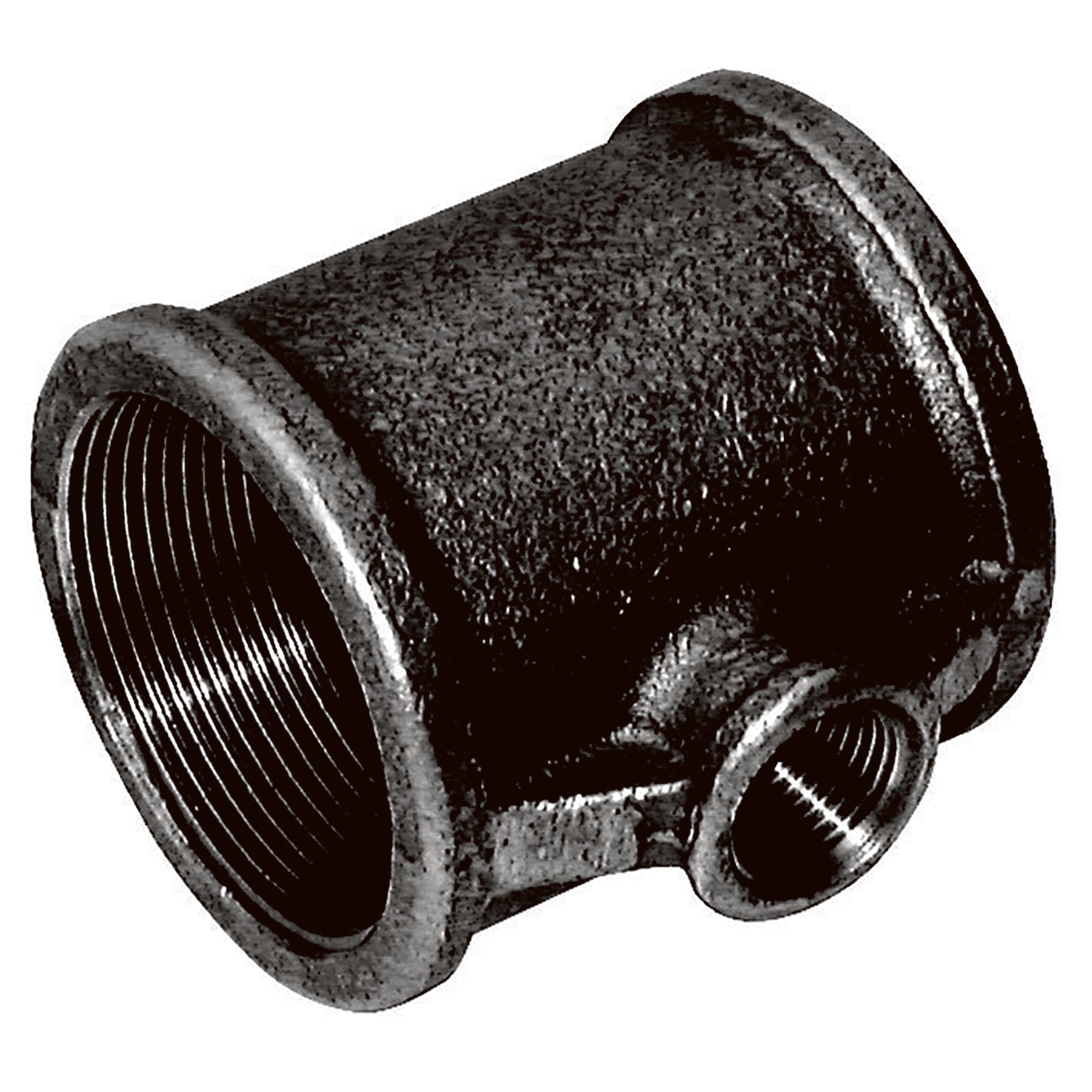 Crane C161-112-12N - 1.1/2"X1/2"X1.1/2"Blk.Red.Branch Te