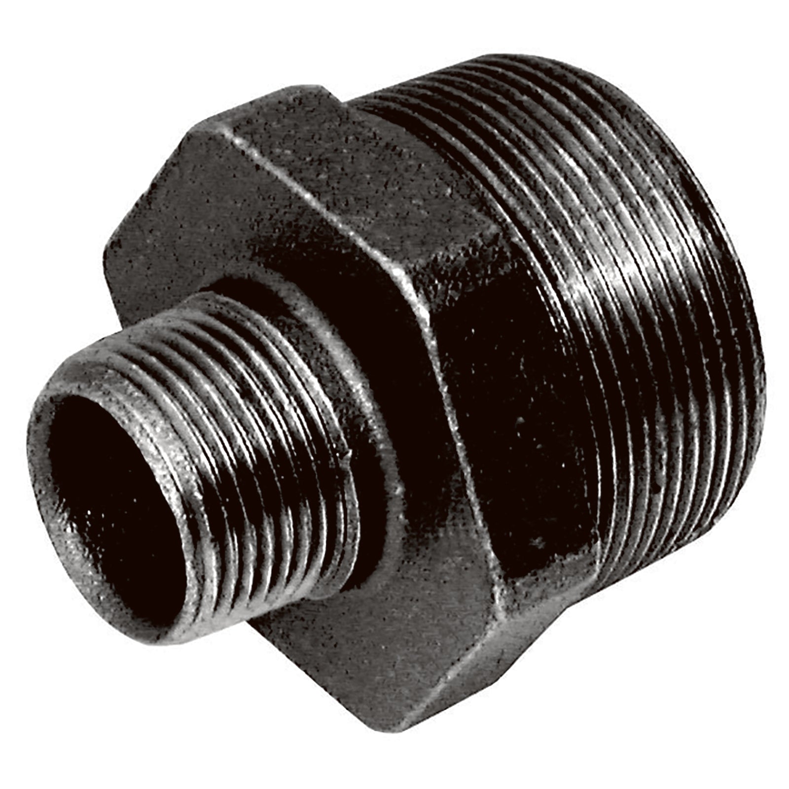 Crane C145-38-14N - 3/8"X1/4" BSPT Hex Redu Nipple Black