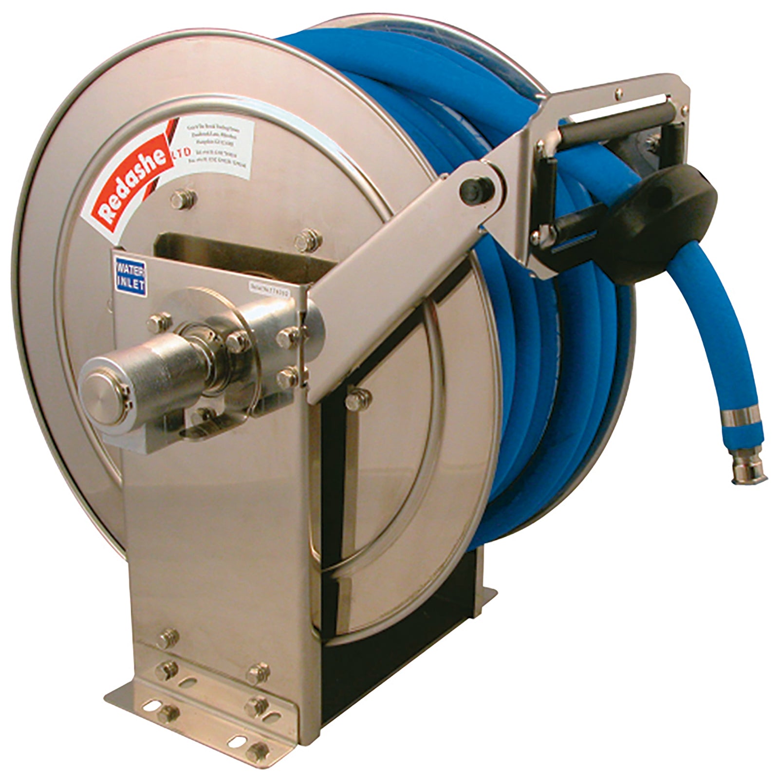 Redashe CCRHA-2520SS - Stainless Steel Spring Rewind Reel And Hose