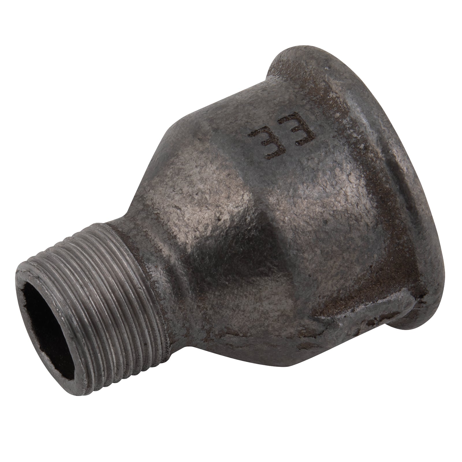 EE EE-MI246-34-38N - Black Female X Male Reducer 3/4" Female X 3/8" Male