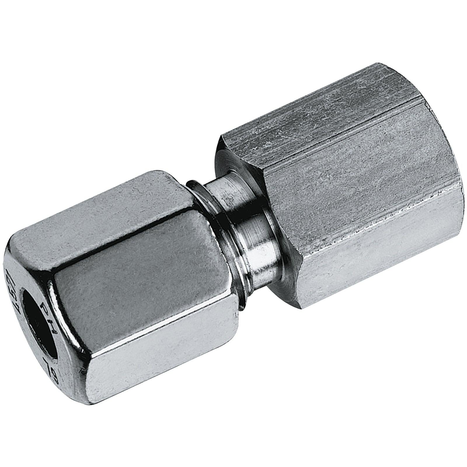 Danfoss Waltech GAV22LR-1.4571 - 22mm OD X 3/4" BSPP Fem Stud St/St (L)
