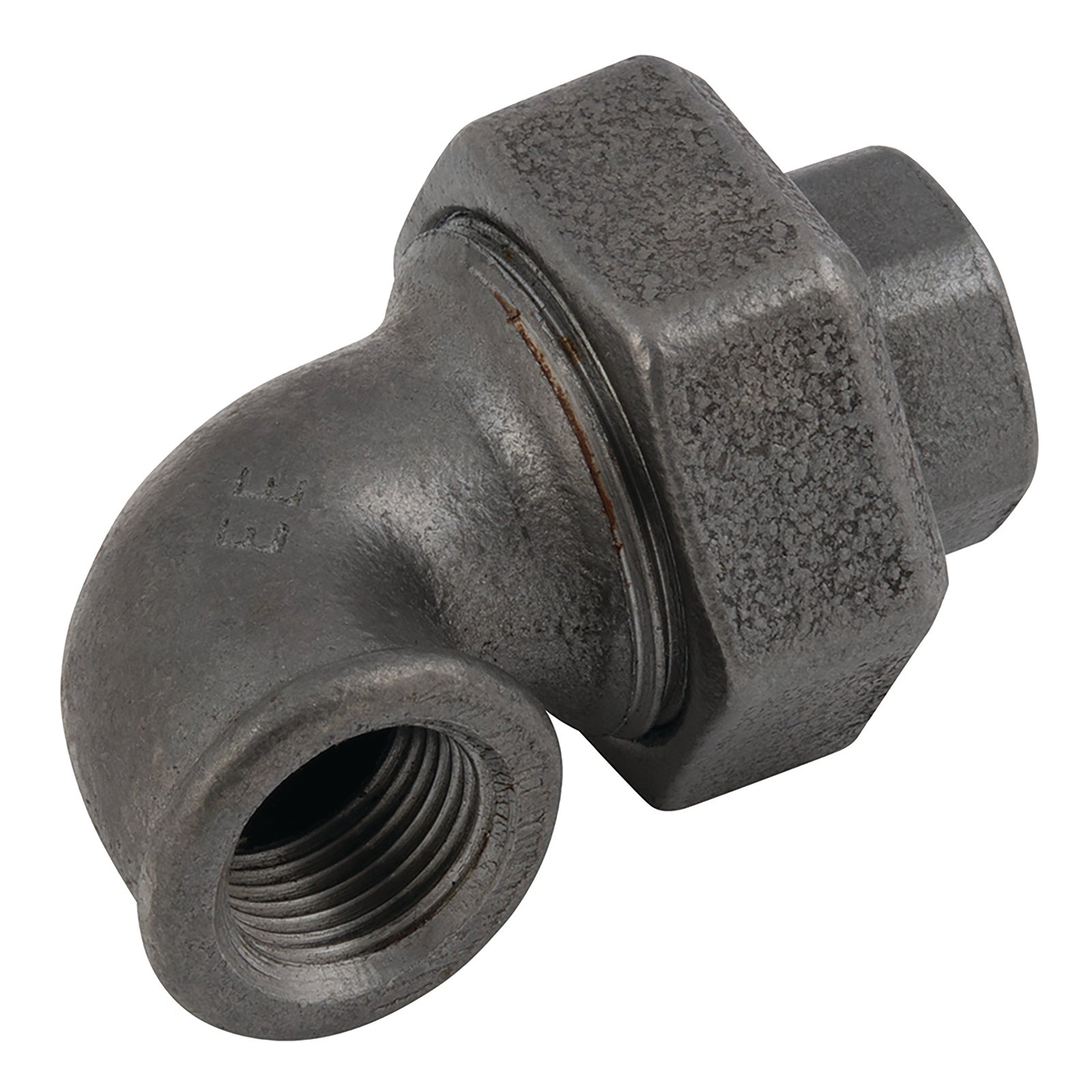 EE EE-MI96-12N - 1/2" BSPP F/F Taperseat 90° Elbow Black