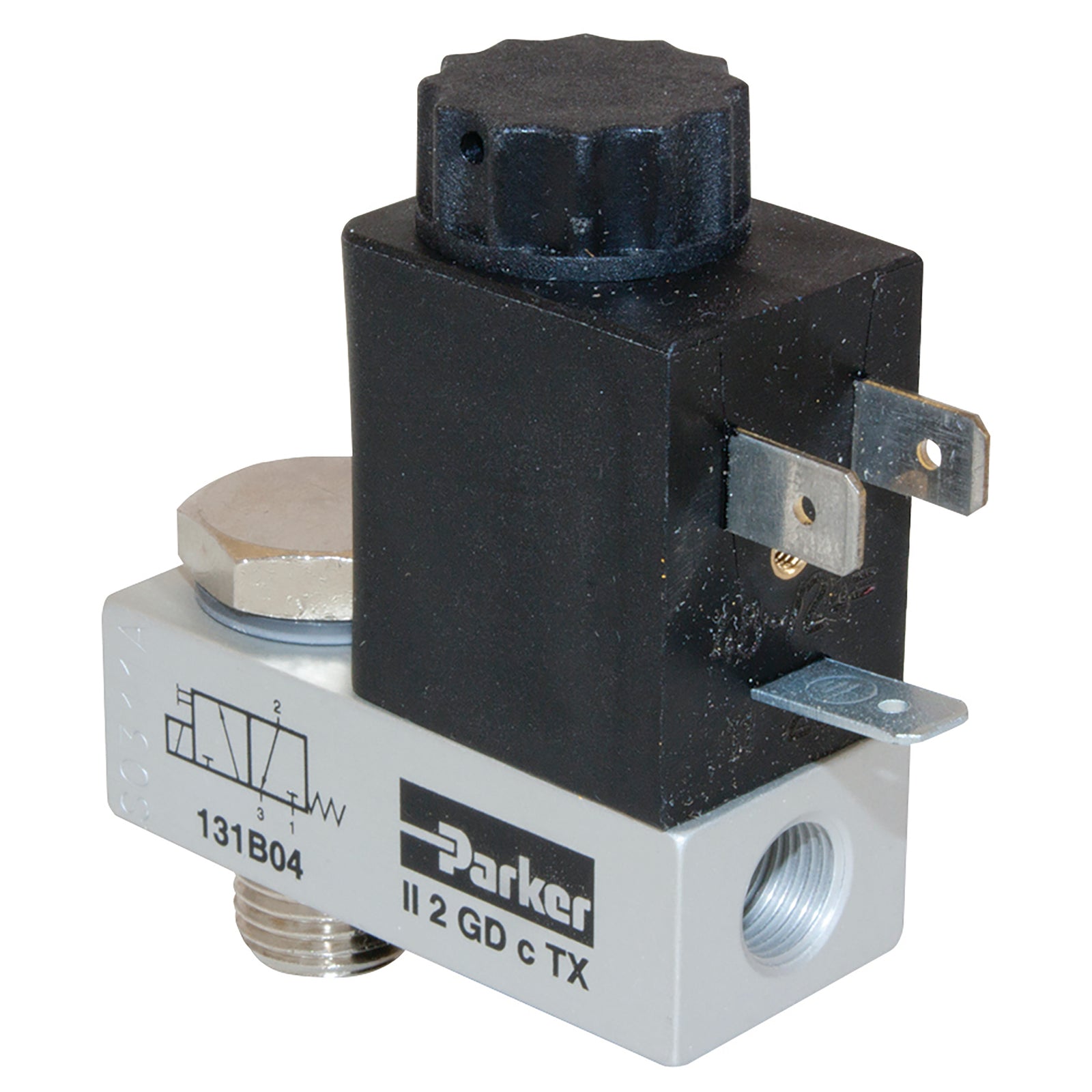 Parker 131B04-24DC - 3/2 Ban Sol Valv N/C 1/4 Alu Nbr 24Vdc