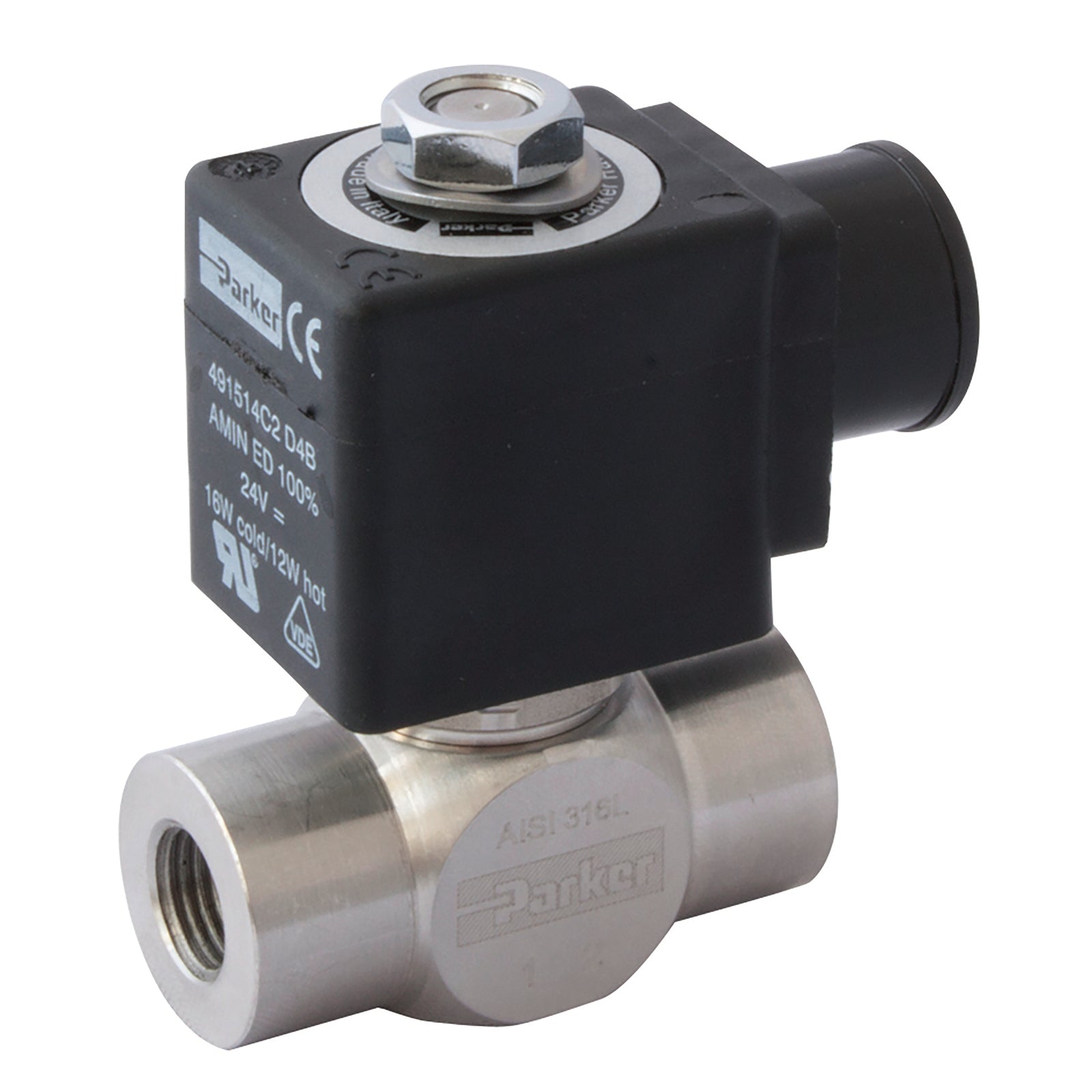 Parker 550000DIS - 2/2 Sol Val 1.5 1/8 N/C Ss Fkm 24Vdc