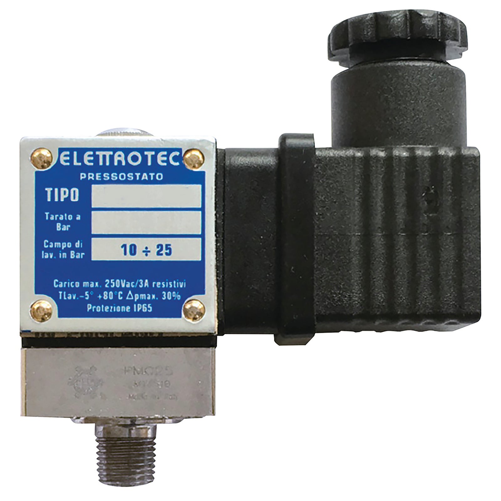 Elettrotec PMC25 - G1/8" Spdt Adjust Pres. Switch 10-25