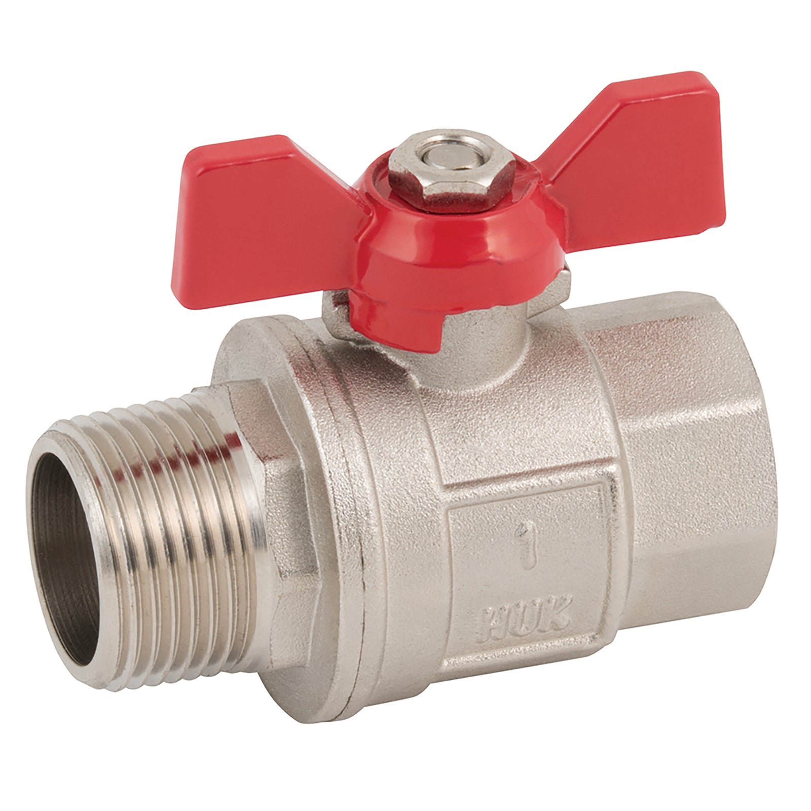 FT Pro BV13-12W - 1/2" BSPmx1/2" BSPf Red Wing Handle Fullbore