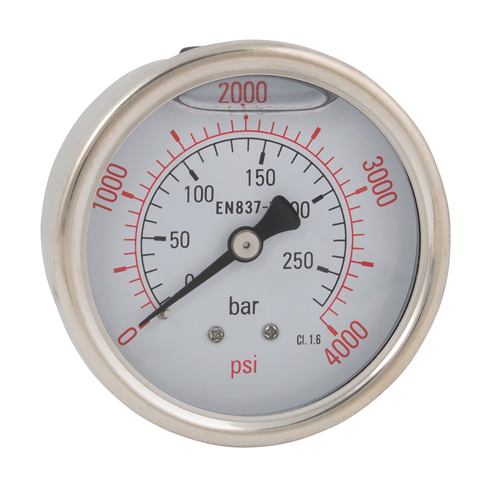 FT Pro 2020-0340 - 1/4" BSP Pressure Gauge Glycerine Filled