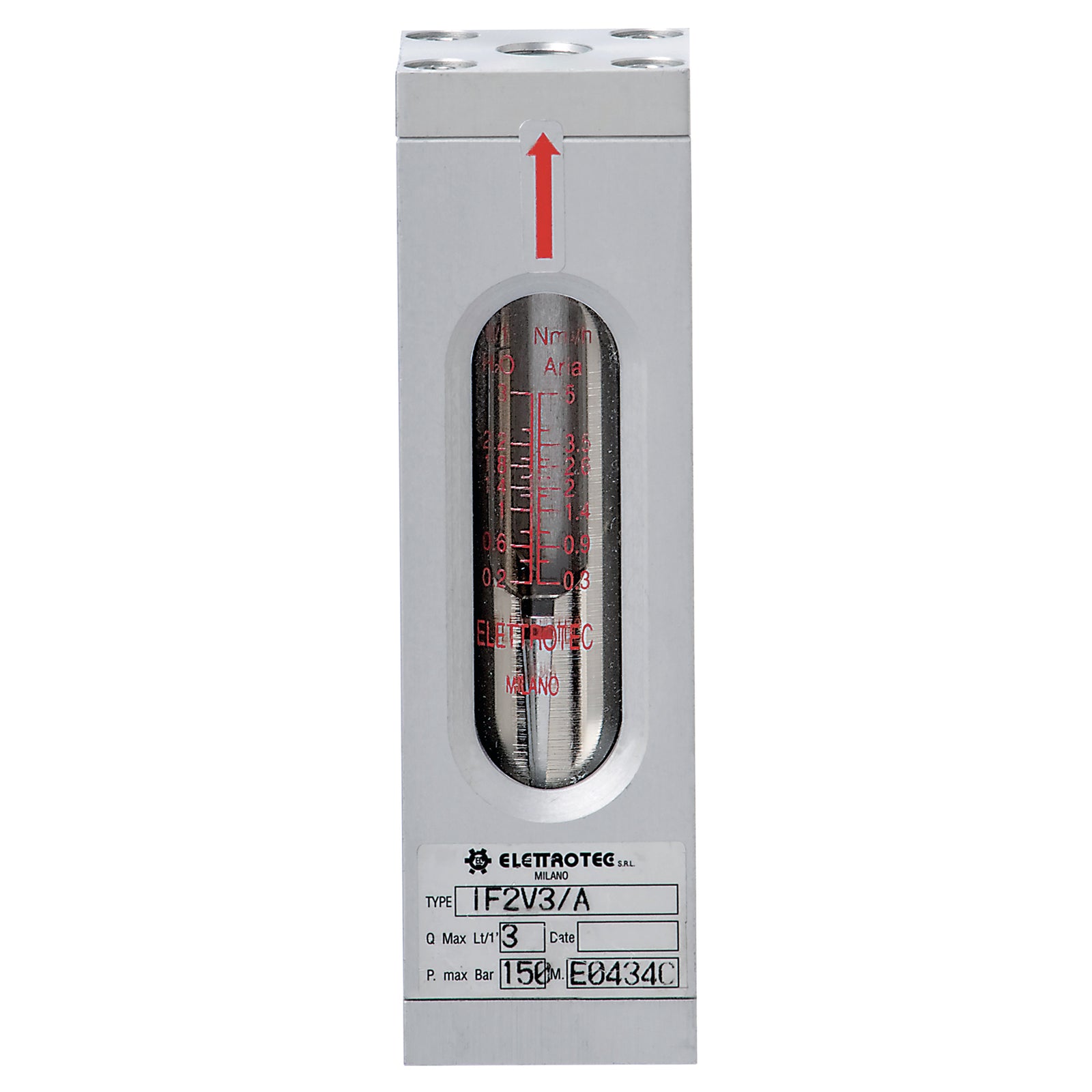 Elettrotec IF2VE3/A-M8 - G1/4" 3Lpm 70.4 Cst N/O Fl/Swch Ip65