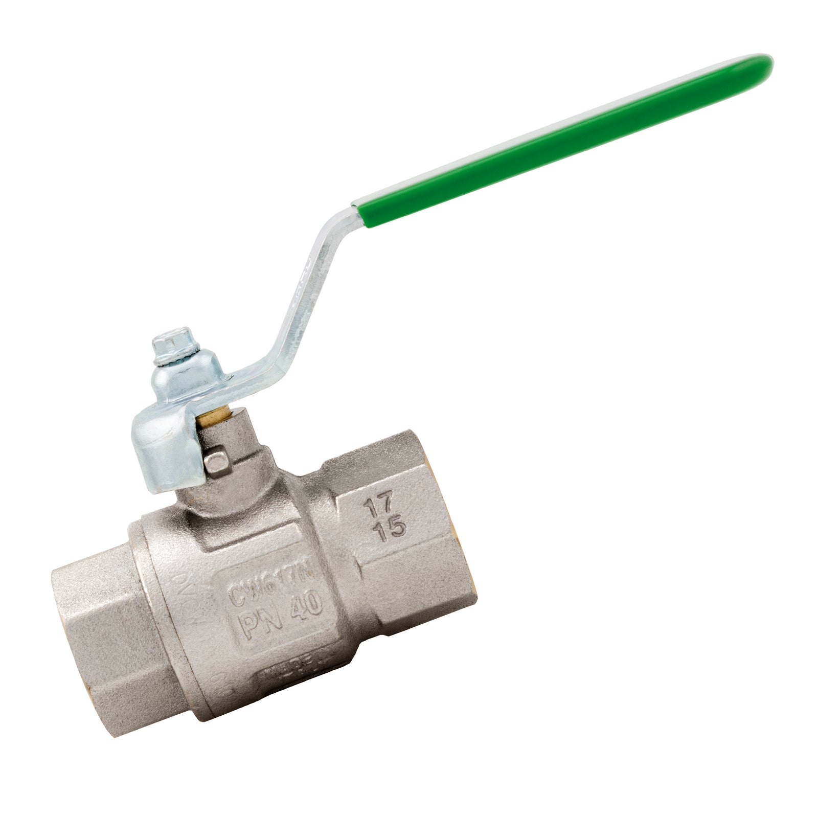 ITAP IT376-38 - 3/8"BSP Brass Ball Valve Lever Handle Green