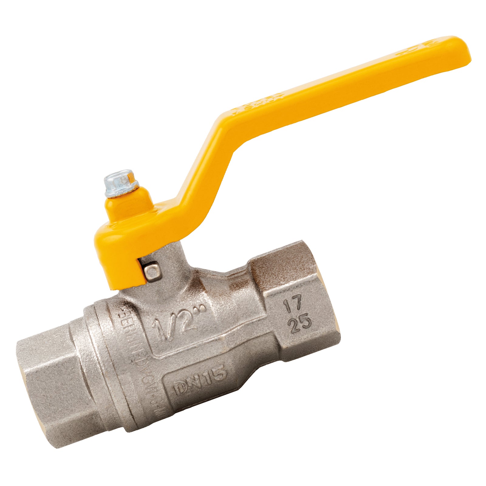 ITAP IT070-1 - 1" BSPP Brass Ball Valve Lever Handle Ni Plated