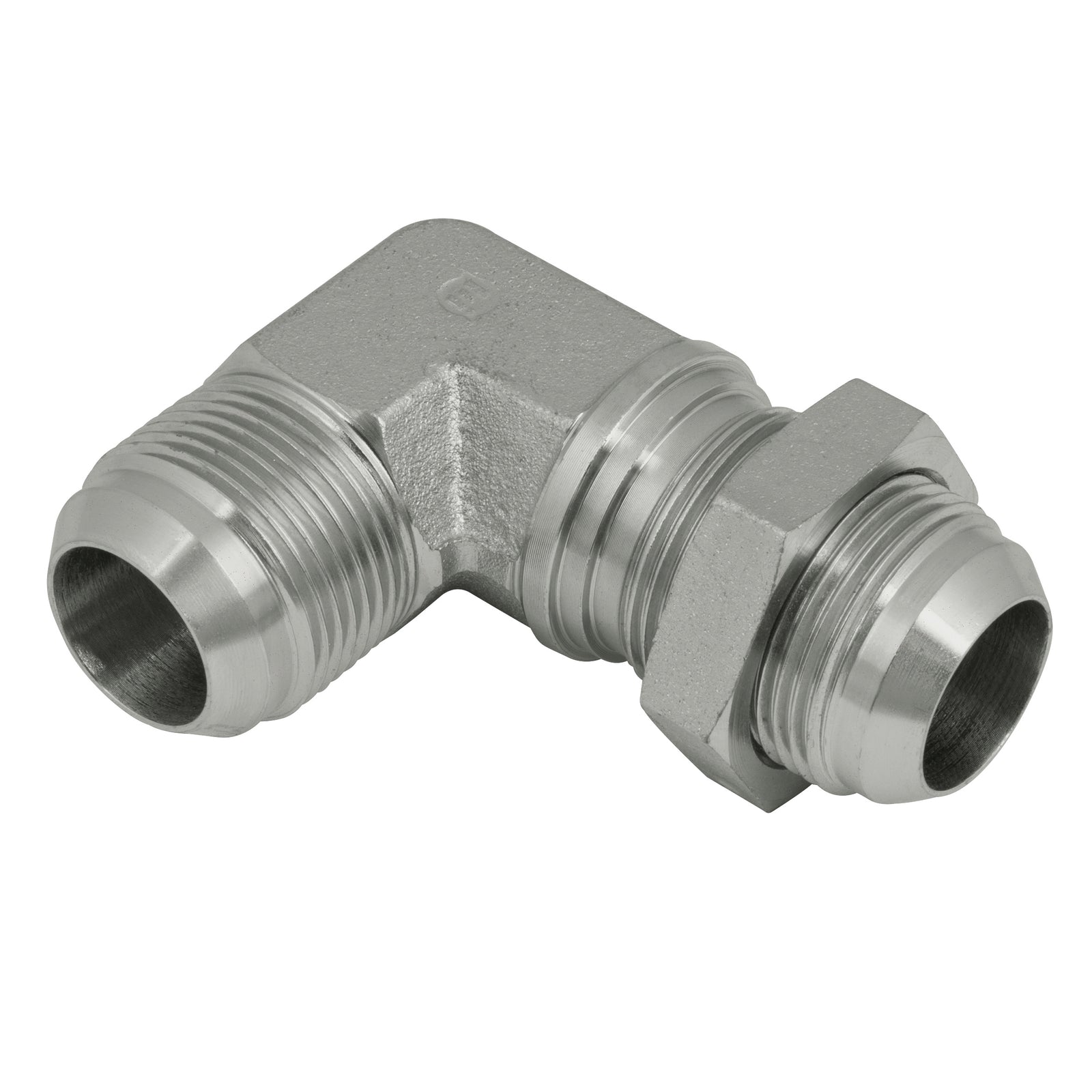 Brennan 37-8020-10-10 - 7/8" Jic M/M 90 Steel Bulkhead Forged