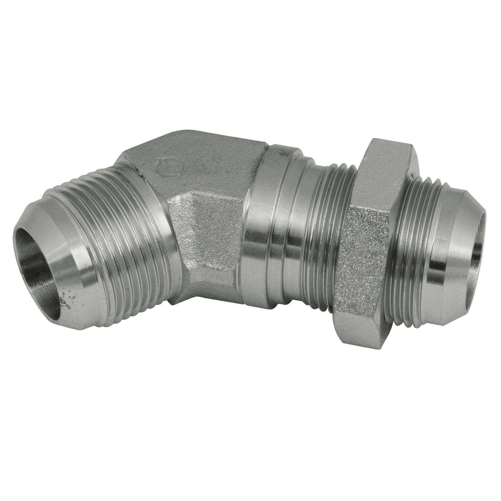 Brennan 37-7000-08-08 - 3/4" Jic M/M 45 Steel Bulkhead Forged