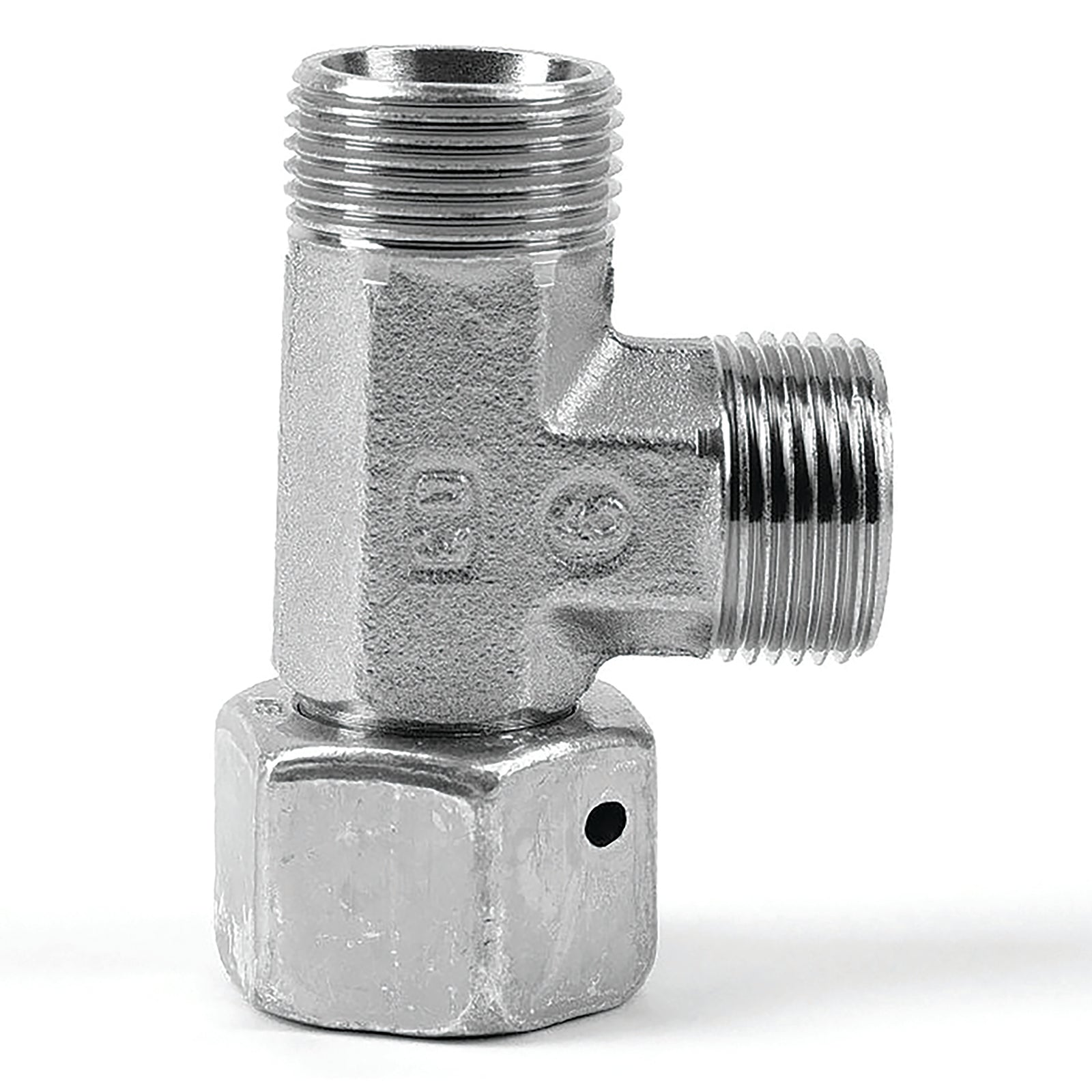 Parker EL22LCF - M30 Metric Female X 22mm OD Eo Swivel Run Tee