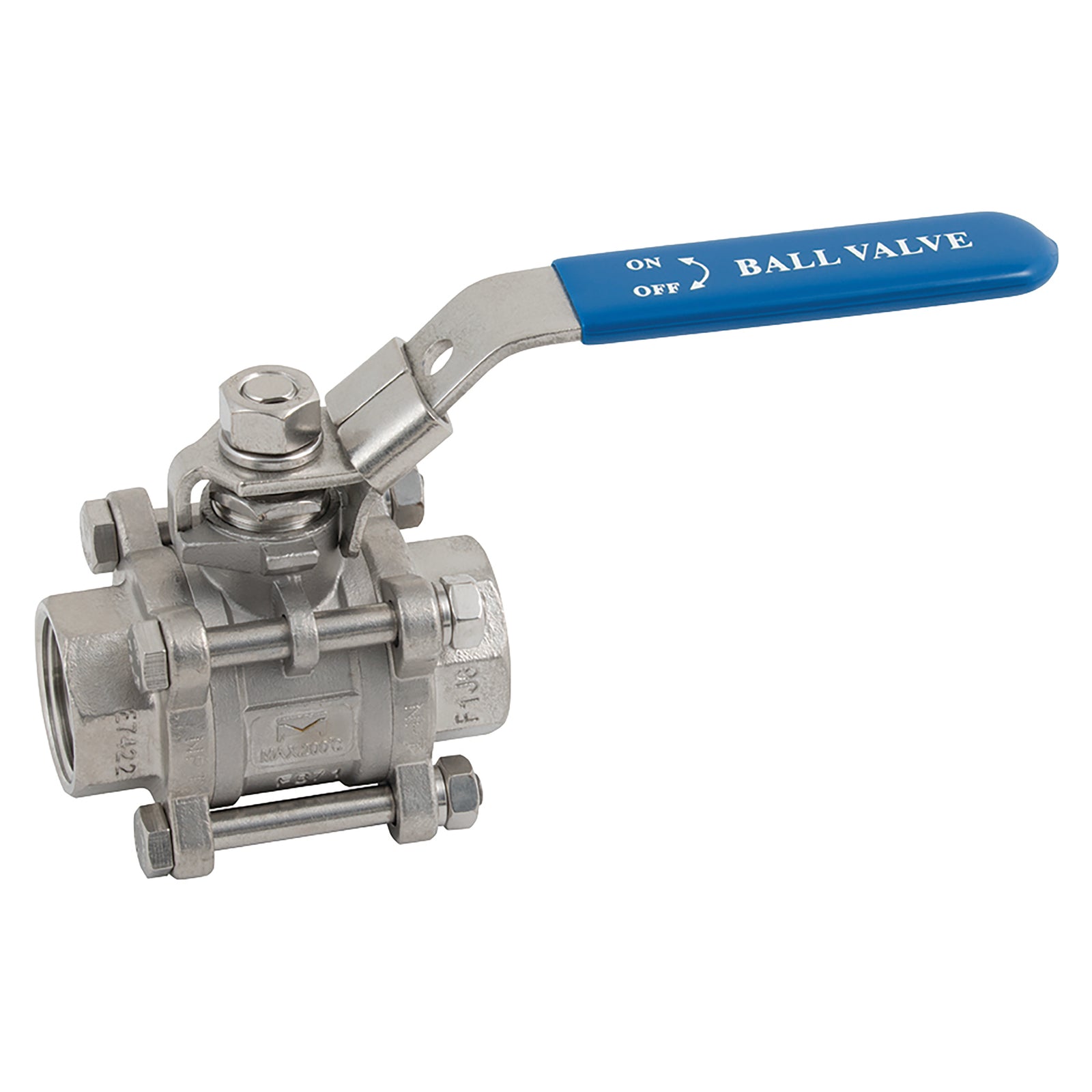 Haitima 2013FW-3 - 3" BSPP 3Pc Full Bore B/V Lock/Lvr Op