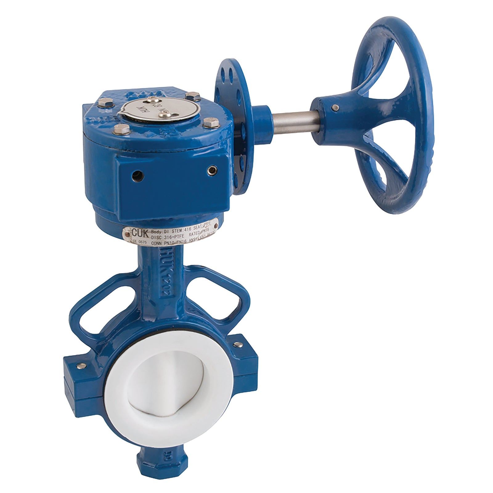 FT Pro 2014WP 12G 12G 4" Wafer Bfly Vve Ptfe Lined Gear