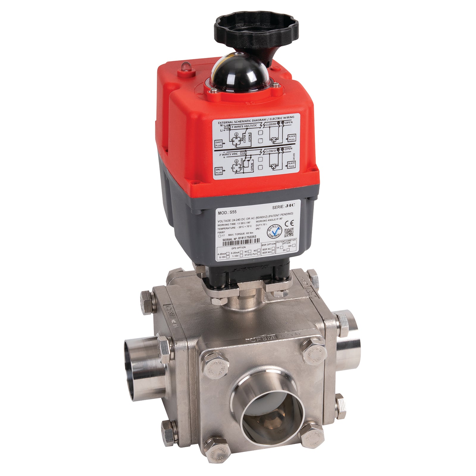 J+J S140 2057CBL-4 2057CBL-4 4" ODbw Ss 3Wl C/F F/W J4Cs140 Mv Act