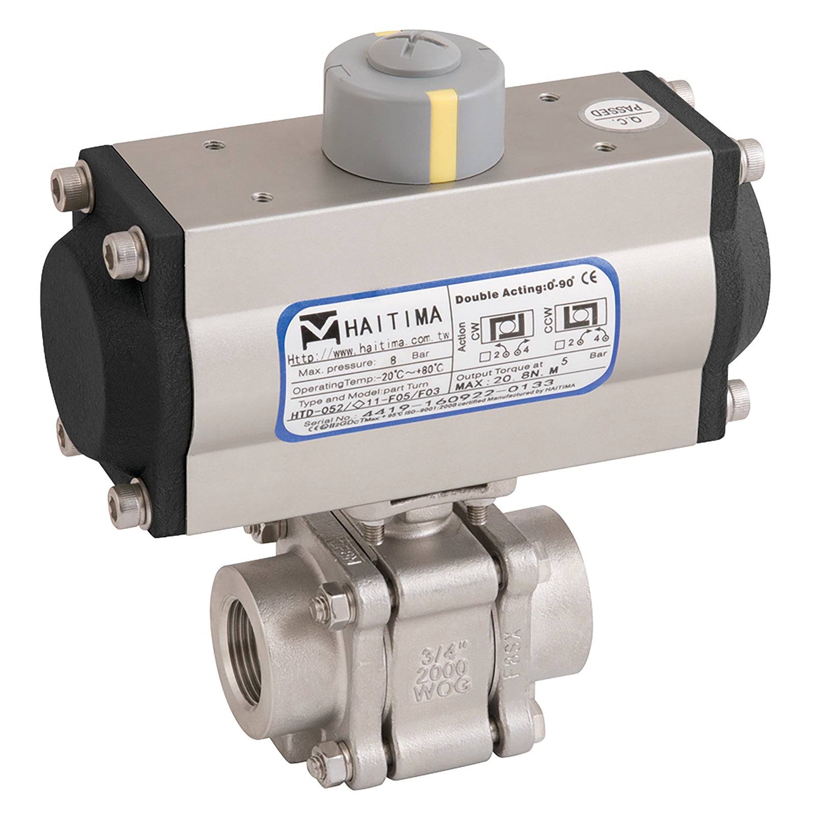Haitima HDA 2013KMD-112 2013KMD-112 1.1/2" BSP Ss 3Pc Fsas Bv Da Act