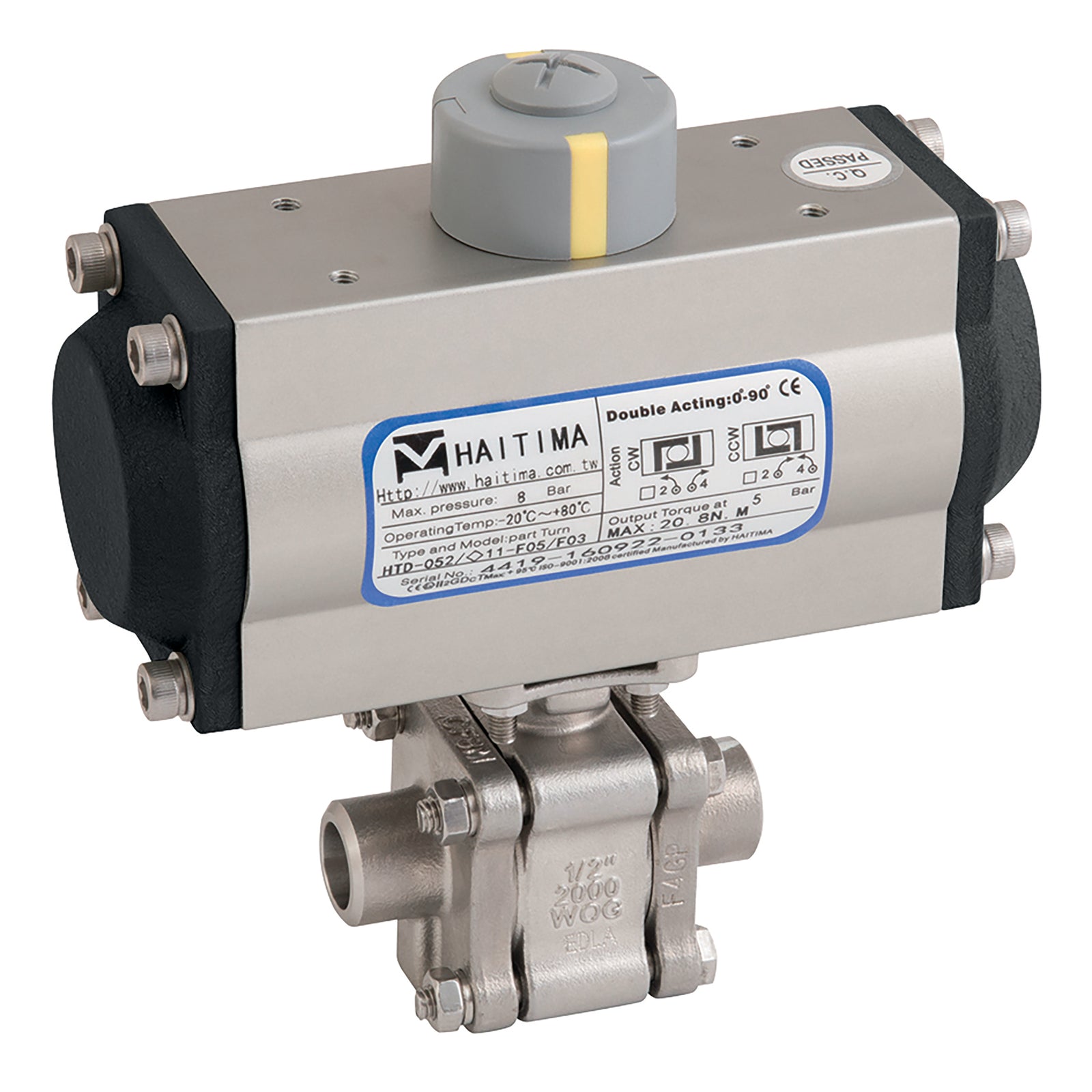 Haitima HSA 2012KMD-2 2012KMD-2 2" Nbbw Ss 3Pc Fsas Bv Sa Act