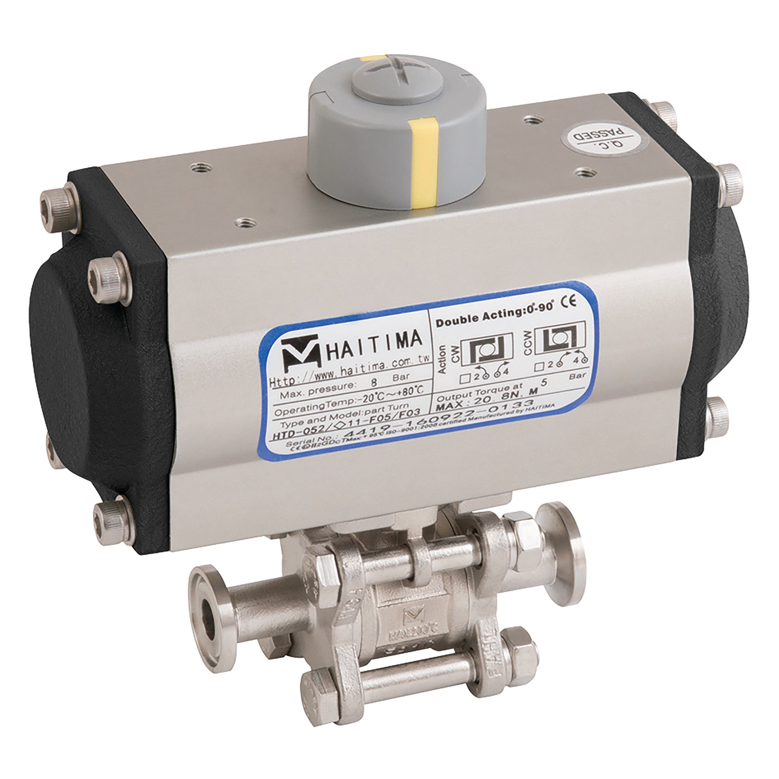 Haitima HDA 2013CD-12 2013CD-12 1/2" T/C Ss 3Pc C/F Bv Da Act