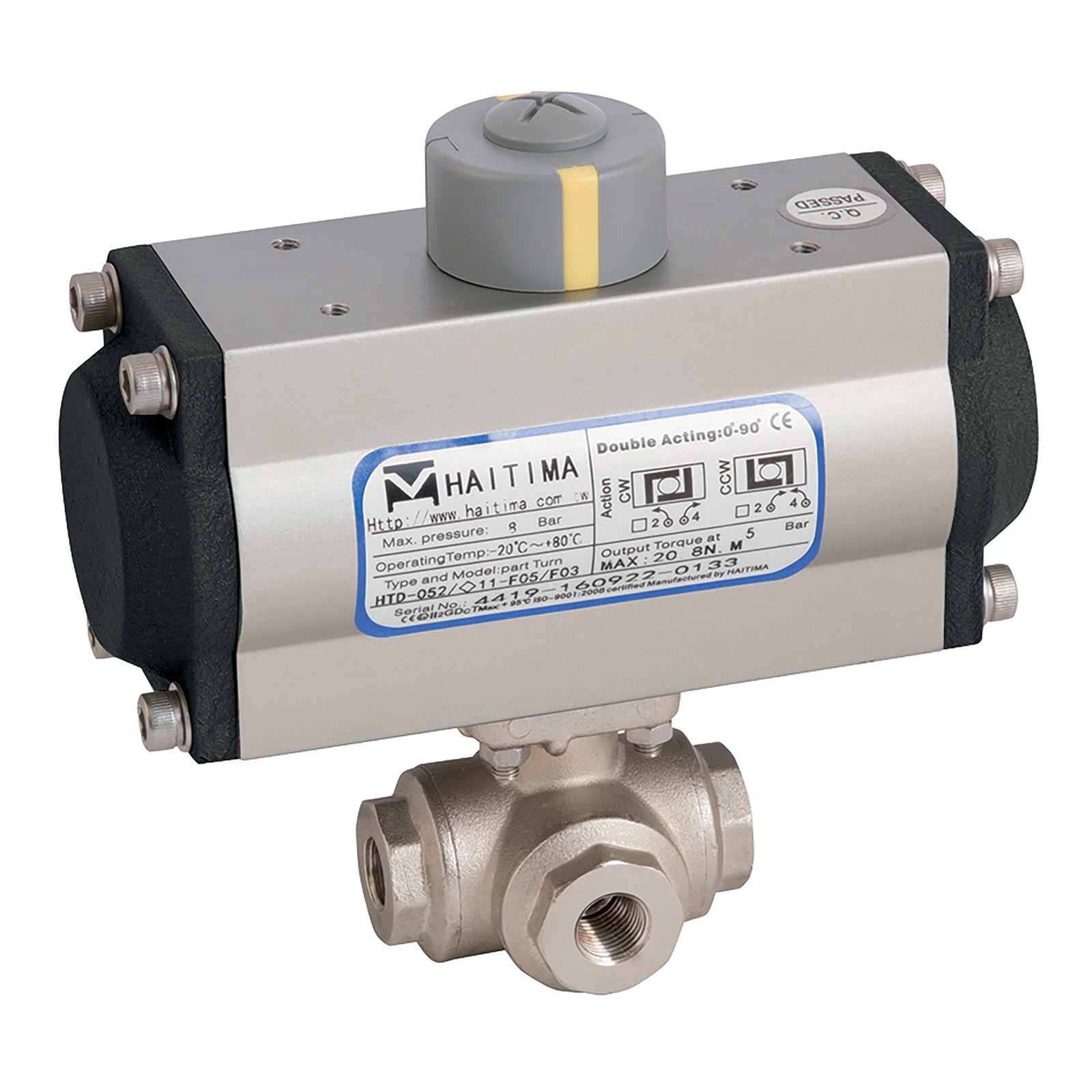 Haitima, Enolgas Valves HSA 1071-112 1071-112 1.1/2" BSP Brs 3Wl Bv F/W Haitima Sa Act