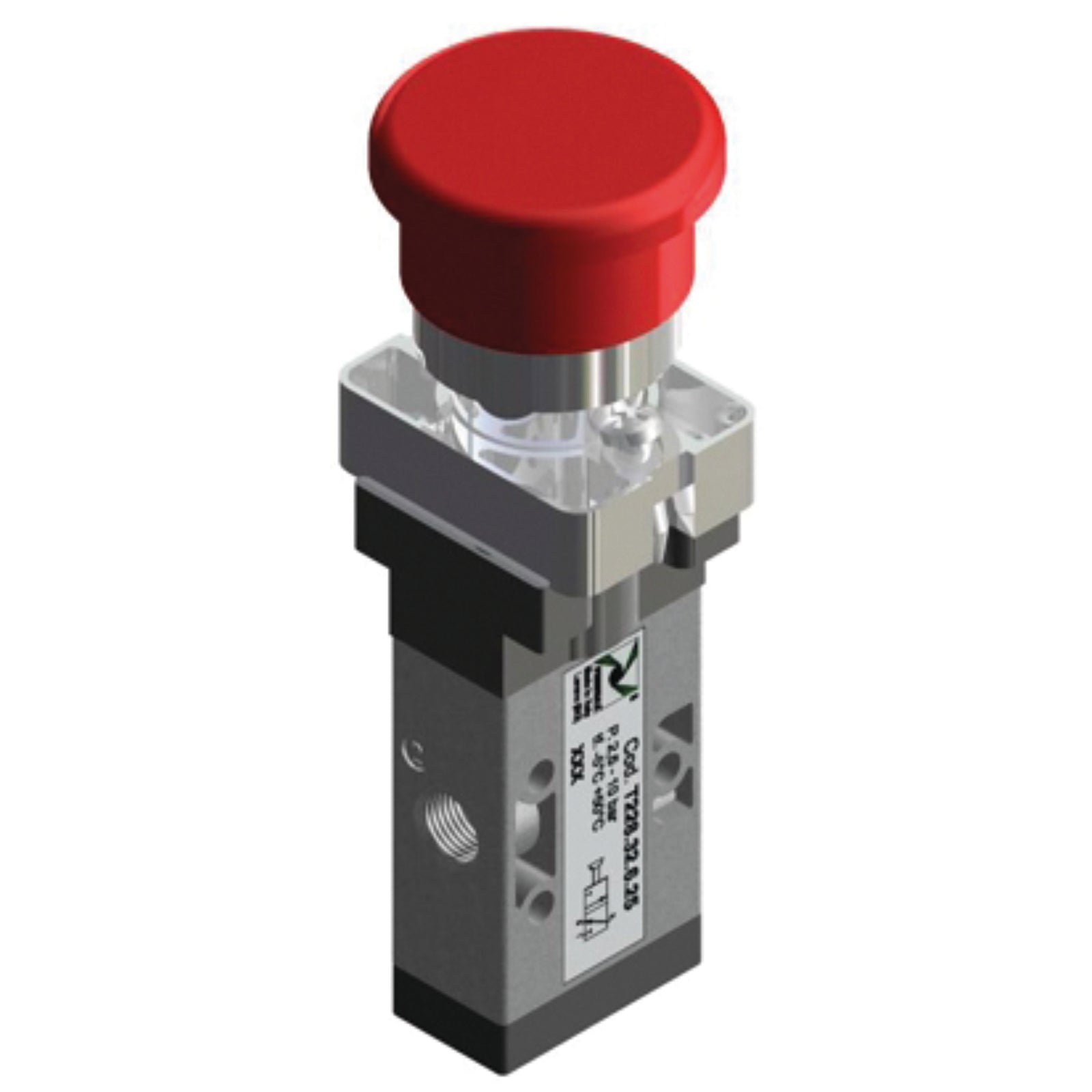 Pneumax T228.32.6.25 - 1/8" BSPP Female Push Button Valve