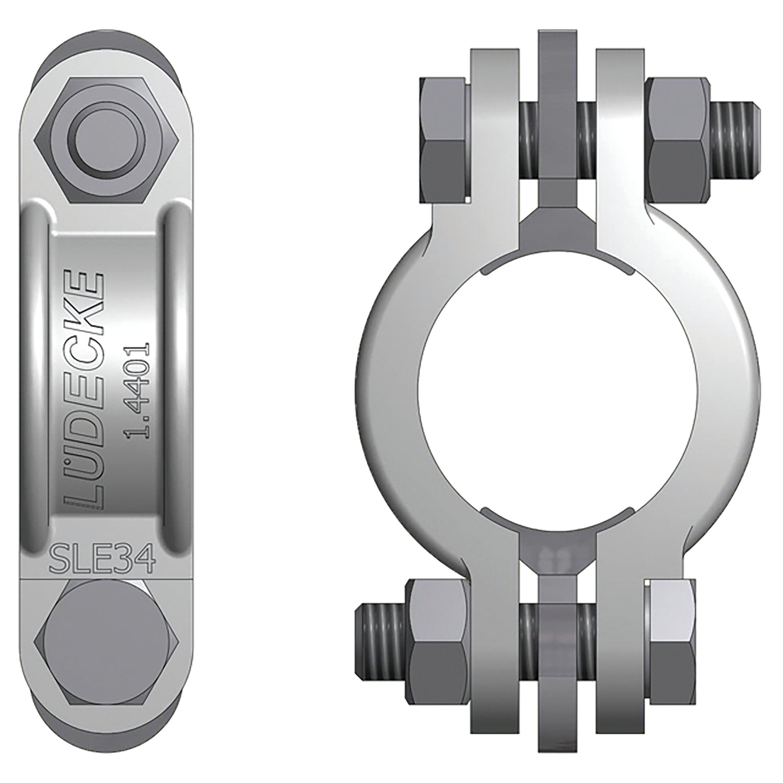 Ludecke SLE 25 25 Hose Clamp Stainless Steel Din 20039 A 25mm Range 32-40,