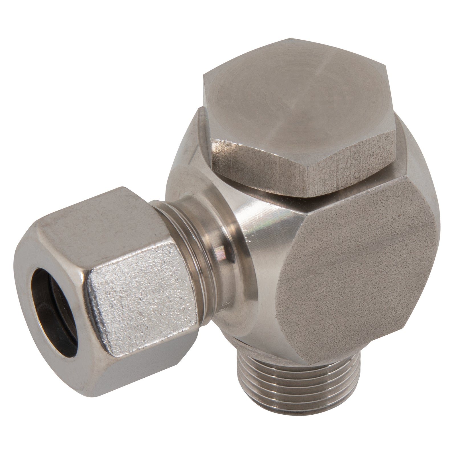 PH Industries WHV-08S-4EO-WDS - 8mm X 1/4" BSPP S Banjo Elbow Wds Viton Seal,