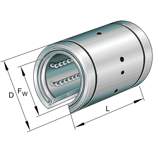 Image of REXROTH Linear Ball Bushing Open Type-KNO-2558 - Roladex UK
