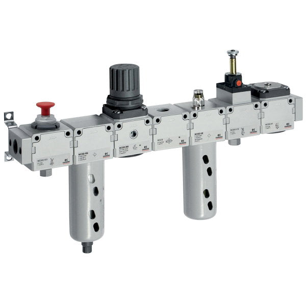Image of MC202-GN-25 - Lock valve FR L assembly electo soft start 1/2 25micron - Camozzi | Roladex UK