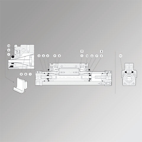 Rodless 16Mm Nbr Gasket Kit - '0090165022 | Metal Work Pneumatic Online