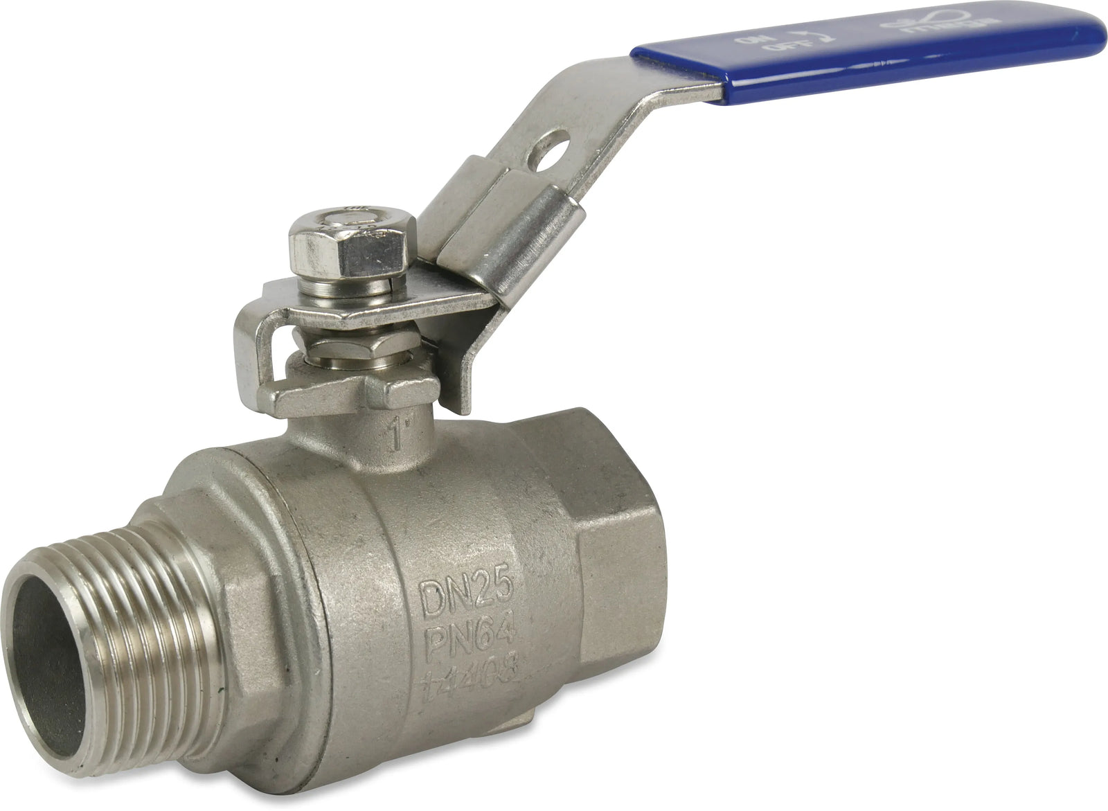 Profec Ball Valve Stainless Steel 316 2" Female Thread x Male Thread 50Bar | Profec | UK Supplier | Roladex