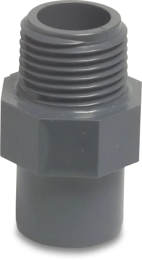 Profec Bush Pvc-U 1 1/2" x 1 1/2" Imperial Glue Spigot x Male Thread 10Bar Dn40 Grey | Profec | UK Supplier | Roladex