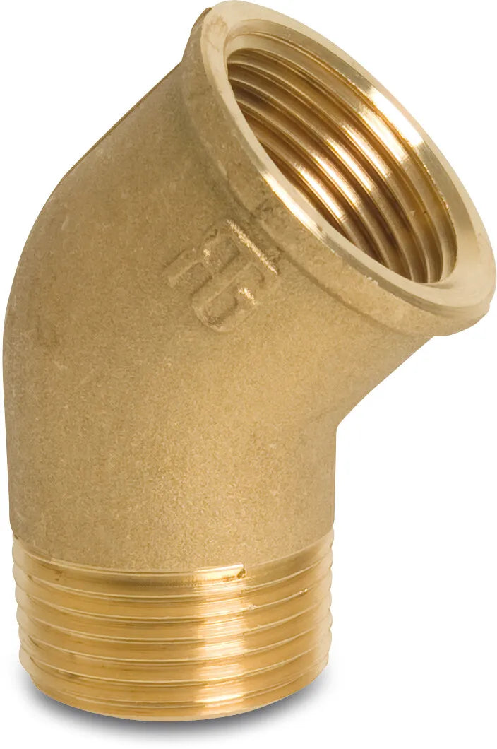 Profec Elbow 45° Brass 2" Female Thread x Male Thread 40Bar | Profec | UK Supplier | Roladex