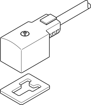 Festo KMV-1-24DC-5-LED Plug Socket With Cable