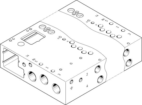 Festo | VABM-L1-14W-G14-24-GR | Manifold Rail