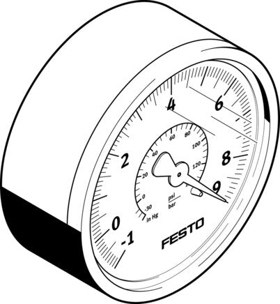 Festo VAM-63-V1/9-R1/4-EN Vacuum Gauge