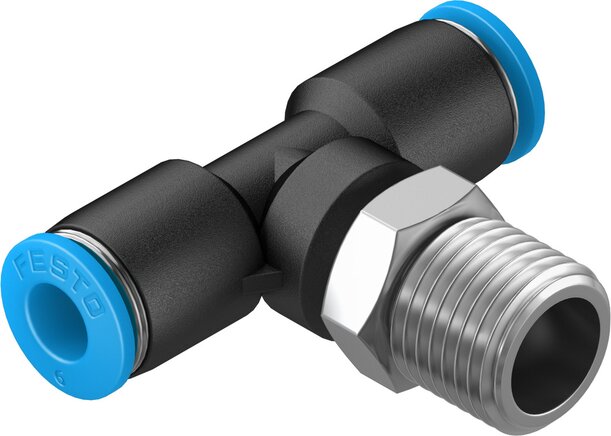 Festo QST-1/4-6-100 Push-In T Fitting 100 pcs
