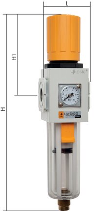 EAW 4000-04D EMC eco-line filter regulator, g 1/2", drain automatic