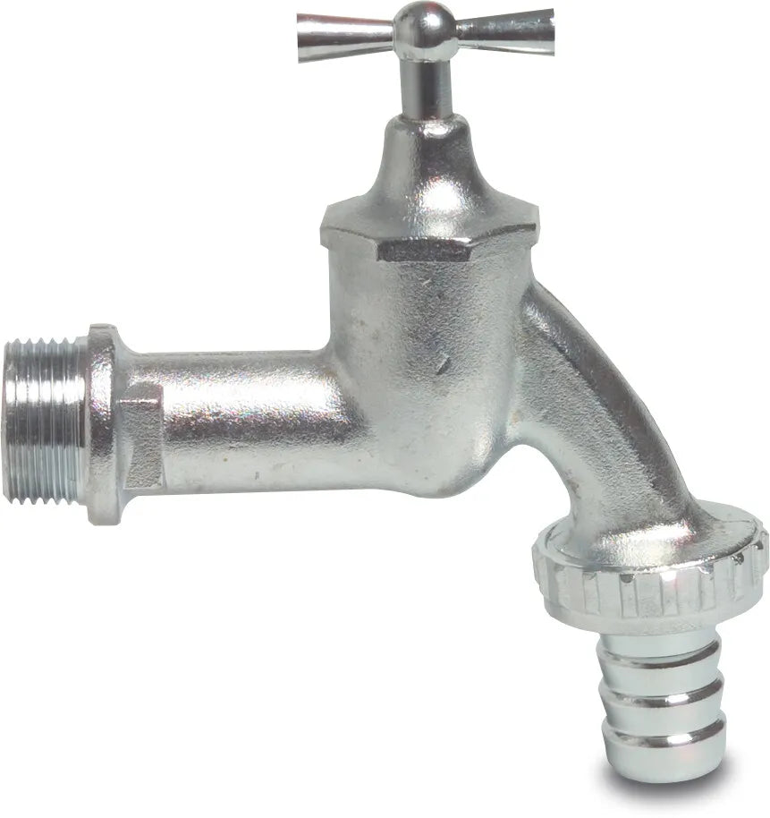 Profec Brass Matt Chrome Plated 3/4" x 19mm Male Thread x Hose Tail 8Bar Type F | Profec | UK Supplier | Roladex