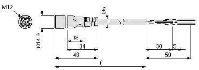 SMC EX500-AP050-S SMC Connector With Cable Ex500-Ap0