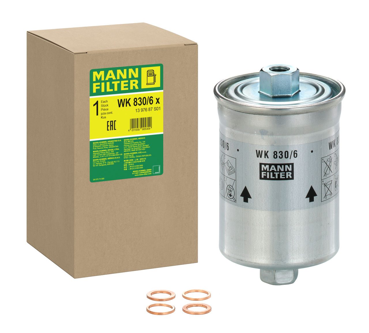 Mann Fuel Filter WK 830/6 X