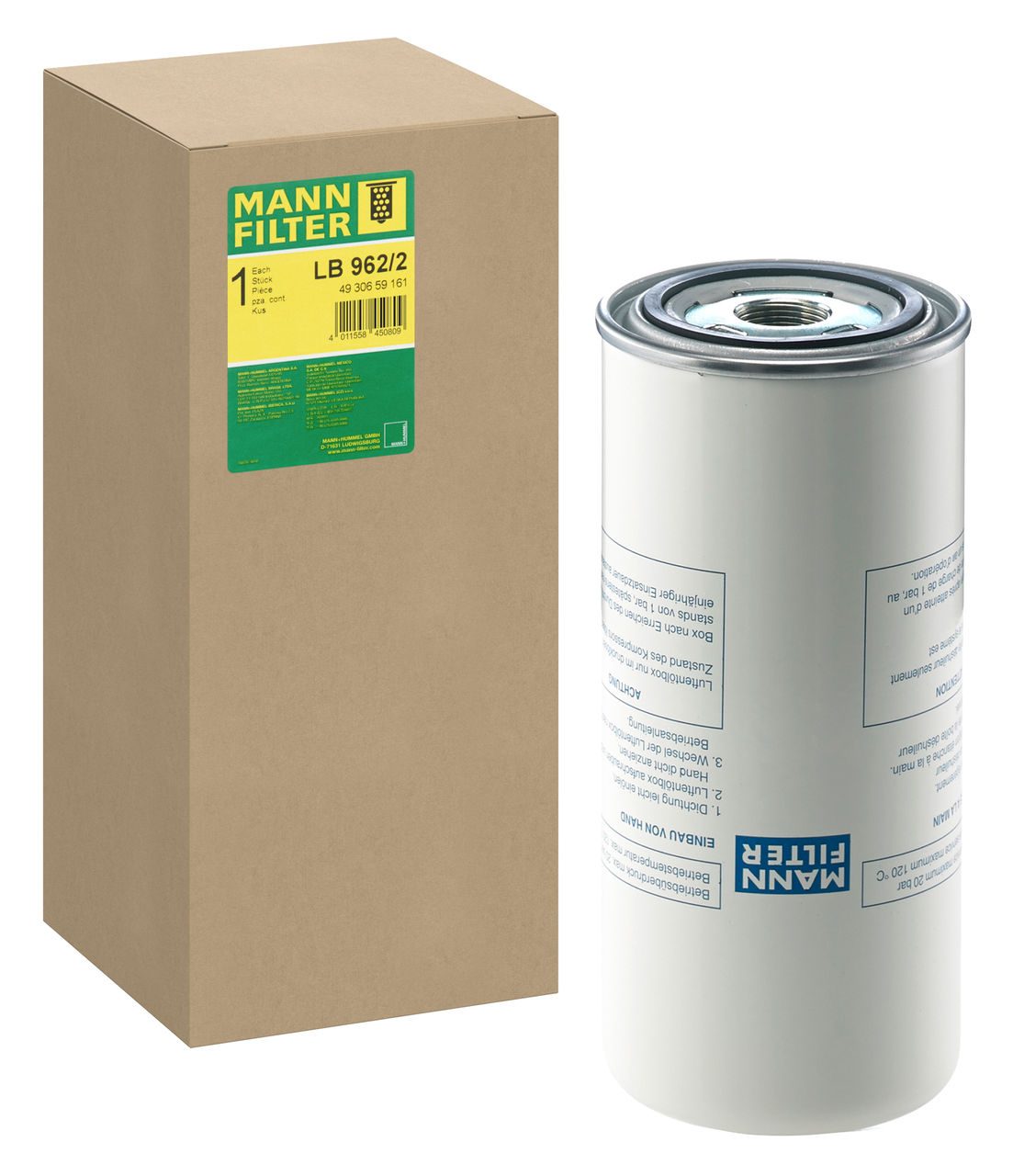 Mann Air-Oil Separator Filter LB 962/2