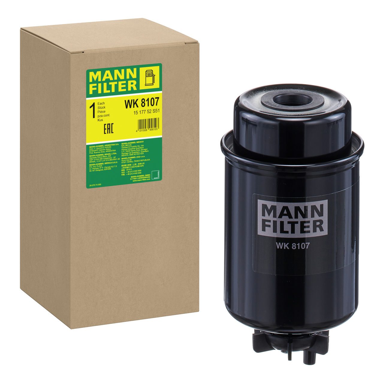 Mann Fuel Filter WK 8107