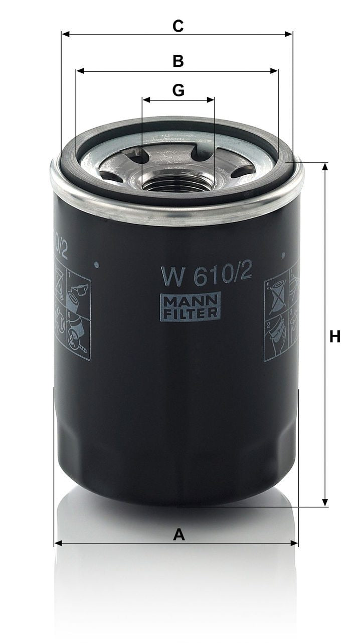Mann Oil Filter W 610/2